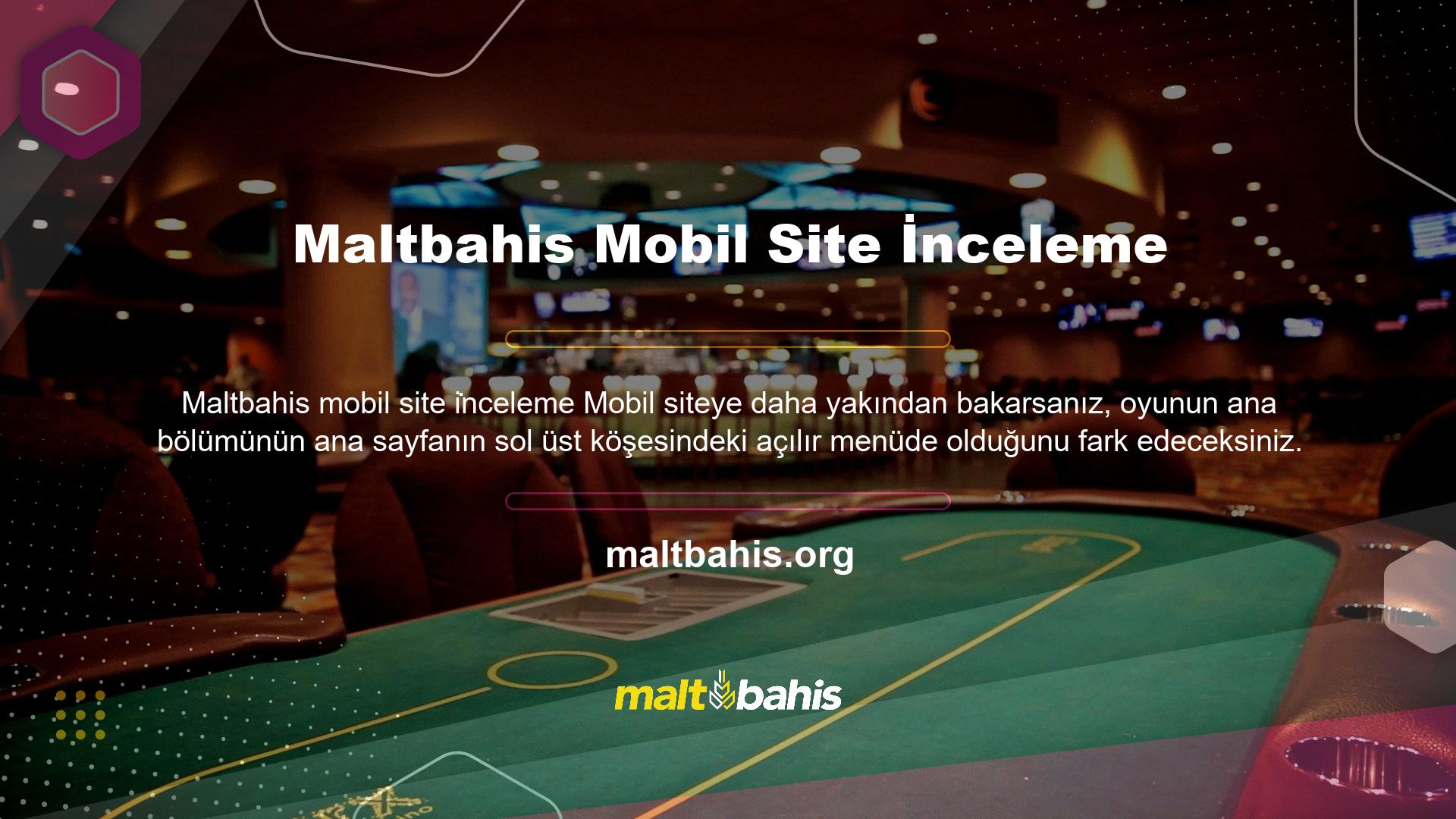 Maltbahis mobil site ana sayfasının sağ üst köşesinde Türkçe, İngilizce, Almanca ve Fransızca dillerini destekleyen hızlı eşleştirme çubuğu bulunmaktadır