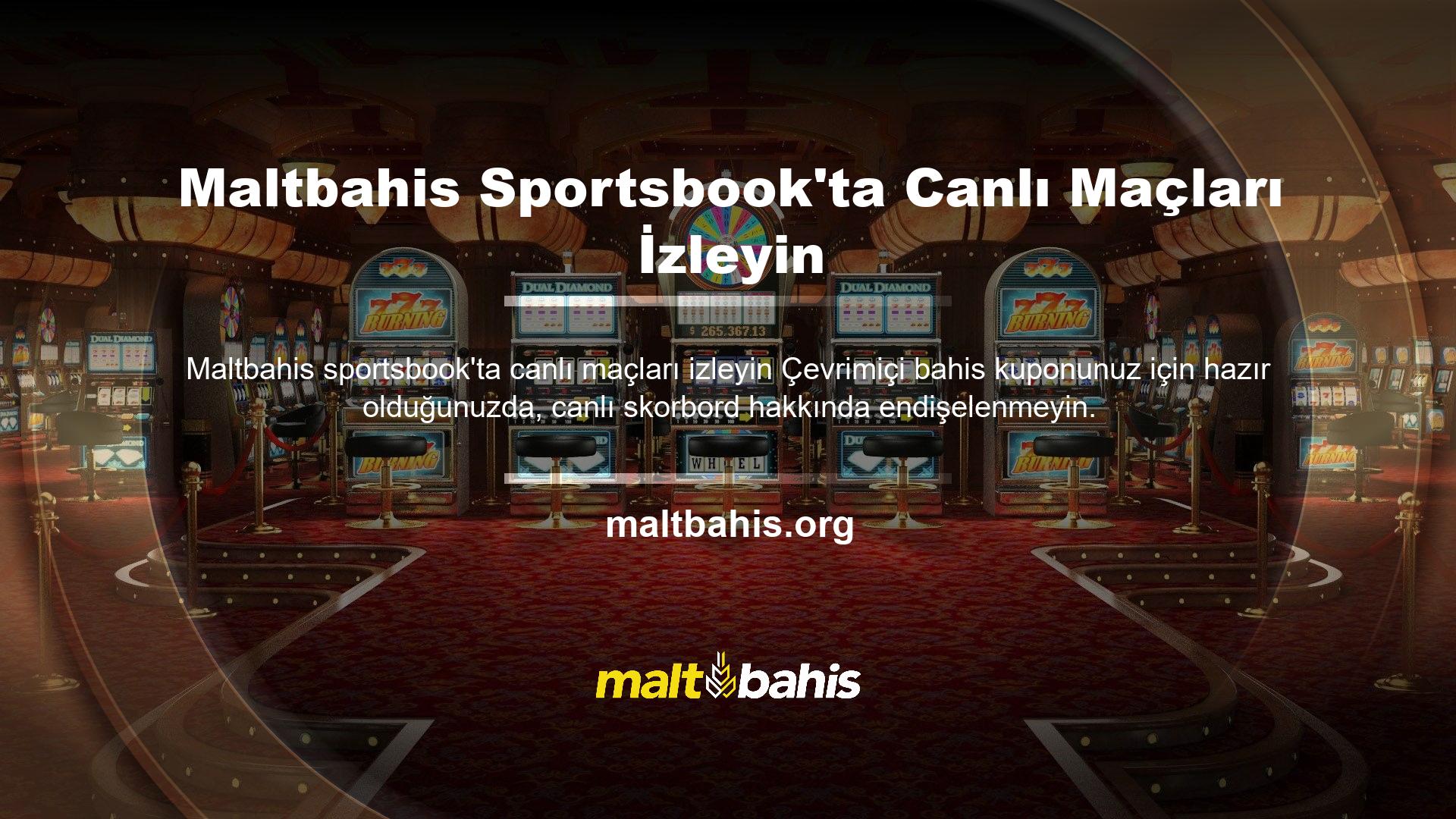 Maltbahis TV size maçı ücretsiz olarak izleme ve maçı doğrudan bahis kuponunuzdan takip etme fırsatı veriyor