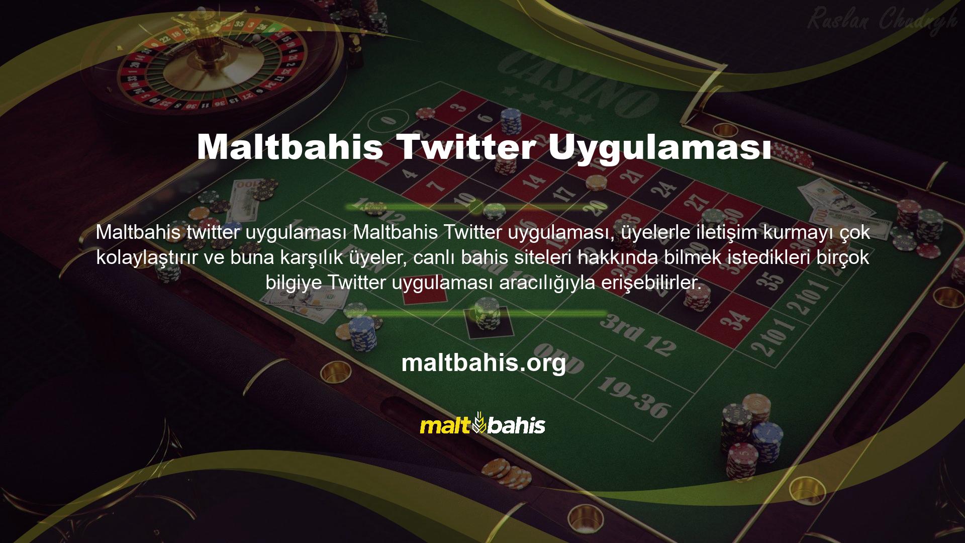 Diğer oyun sitelerinin aksine Maltbahis sosyal medya hesaplarını oldukça etkin bir şekilde kullanmaktadır